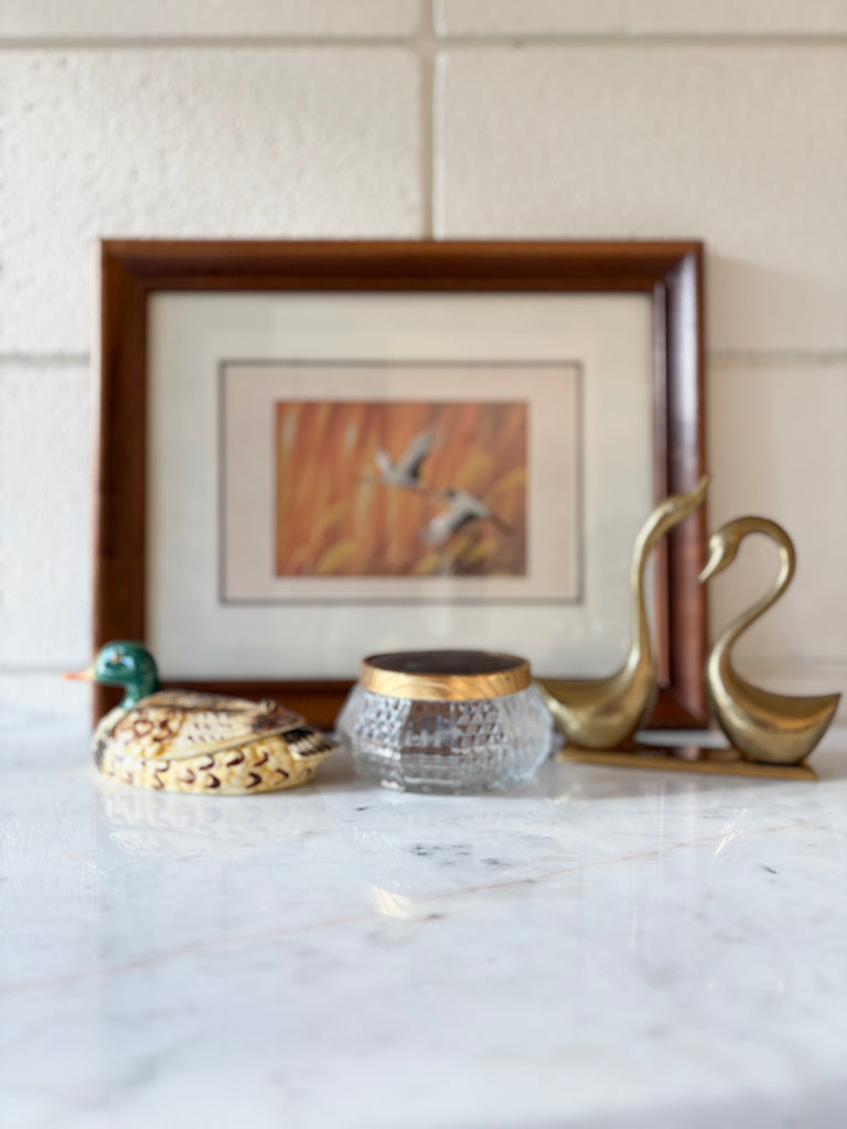 Handmade Ceramic Mallard Duck Trinket / Tureen