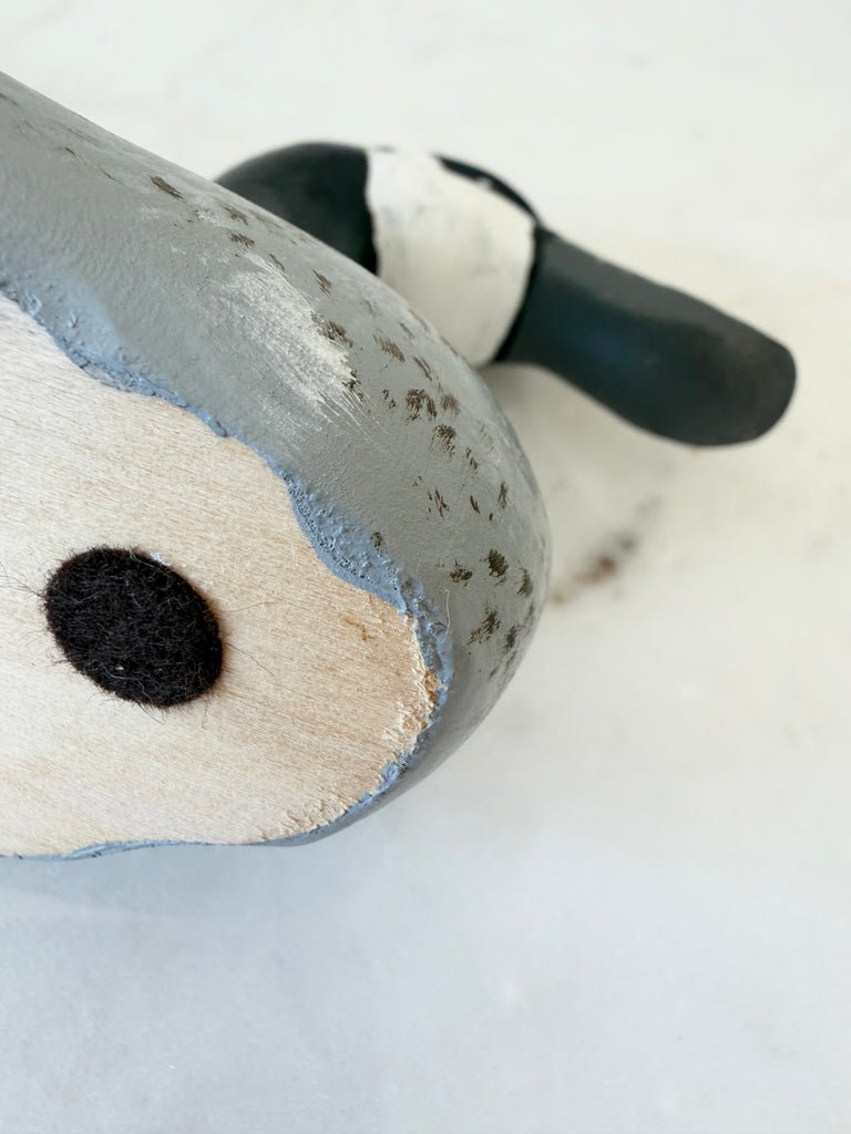 Wood Carved Folk Art Duck Decoy