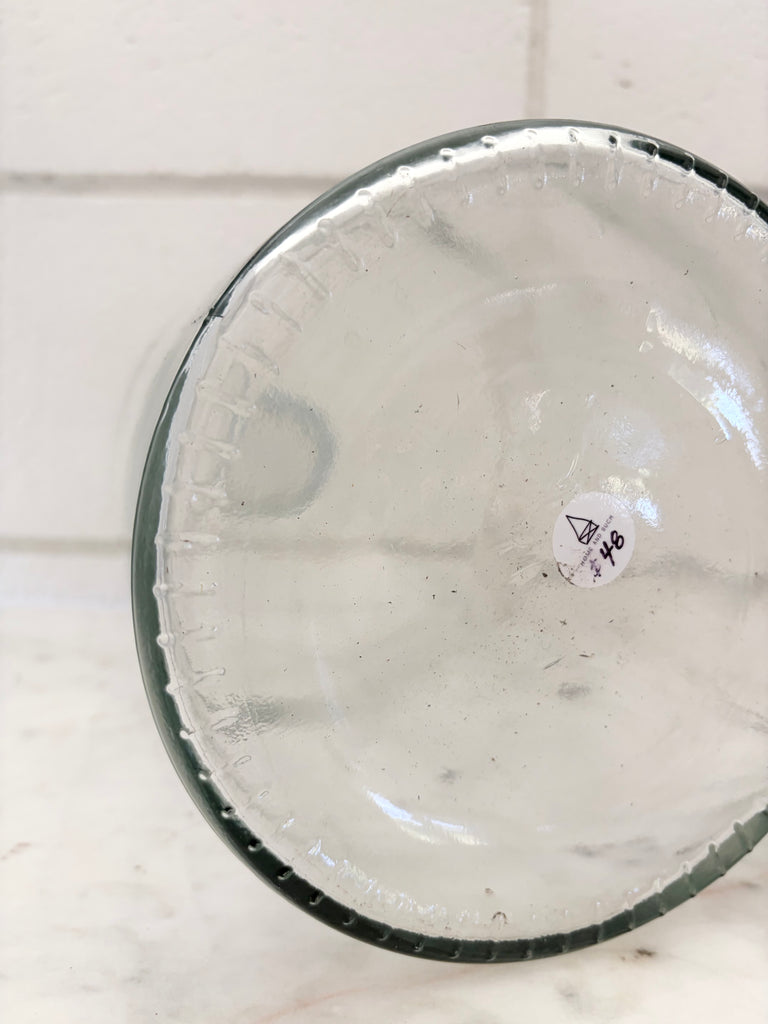 Clear Recycled Glass Apothecary Vase Jug