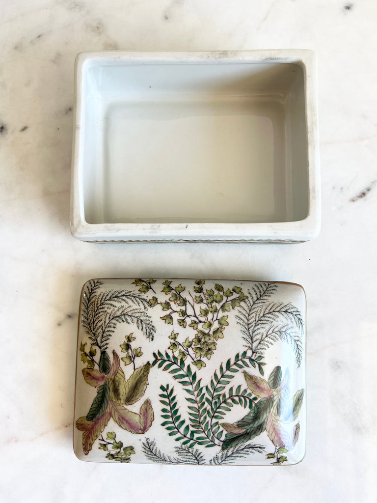 Porcelain Fernware Decor Set