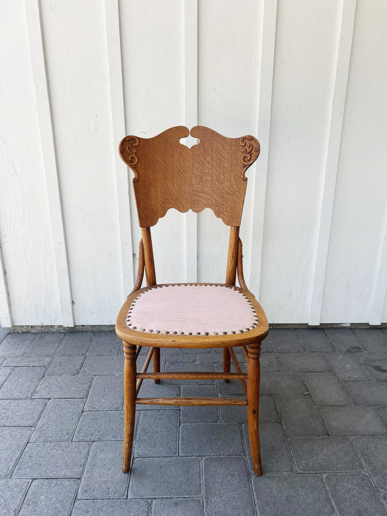 Antique Oak Accent Chair