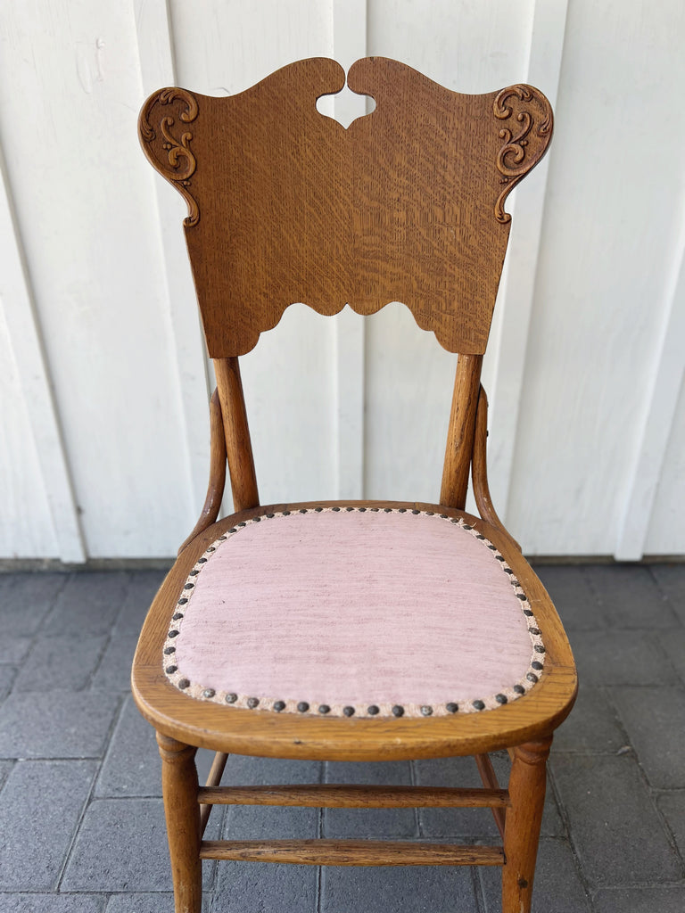 Antique Oak Accent Chair