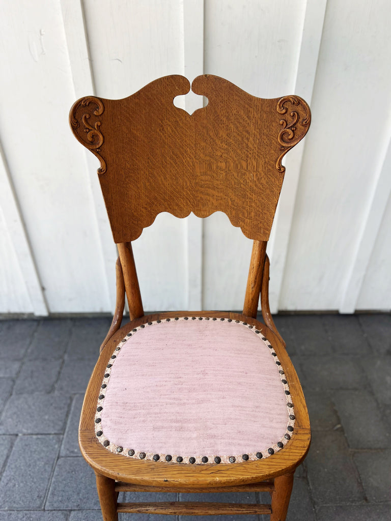 Antique Oak Accent Chair