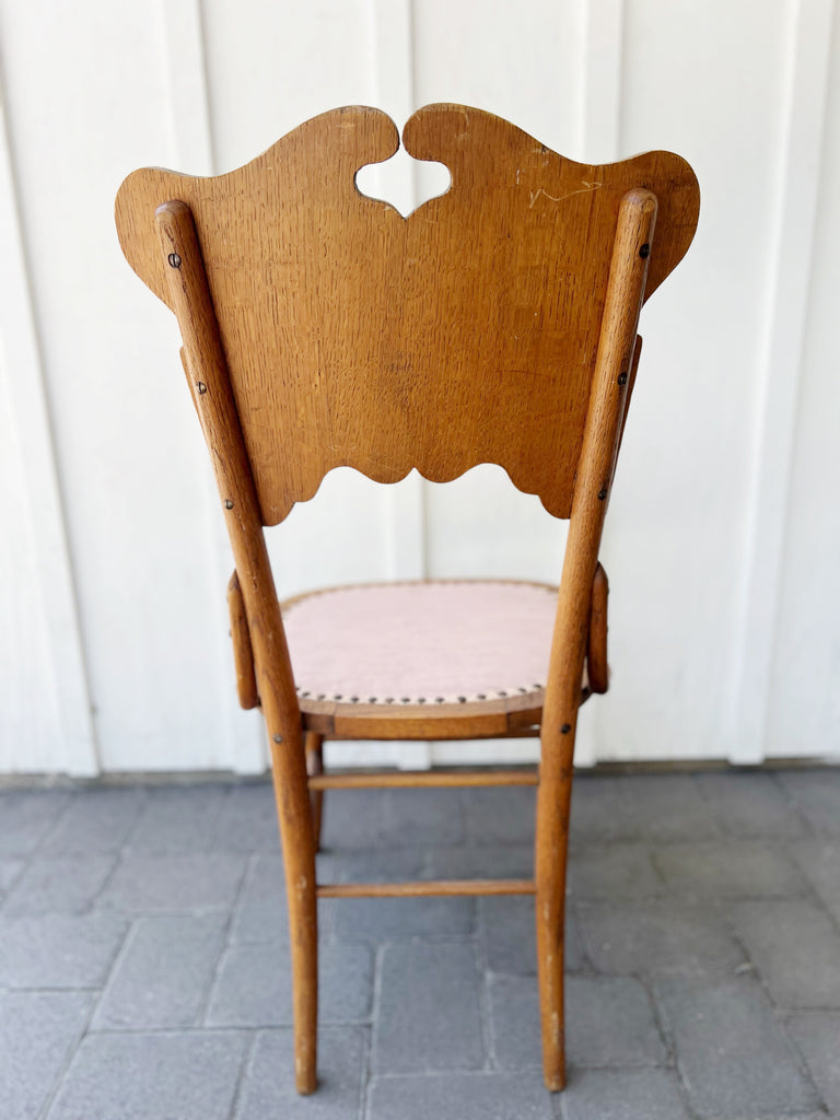 Antique Oak Accent Chair