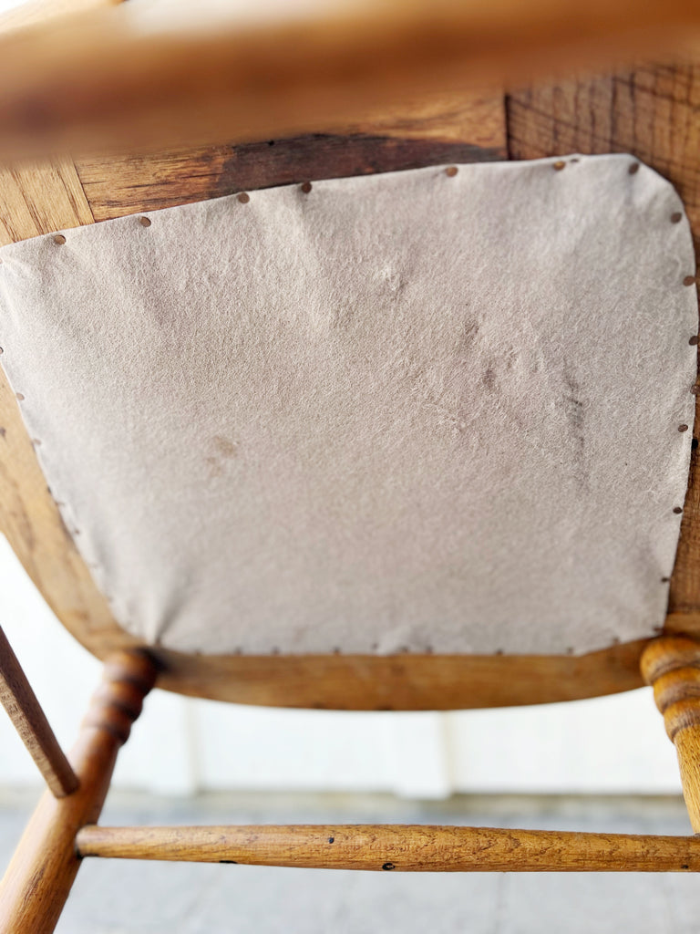 Antique Oak Accent Chair