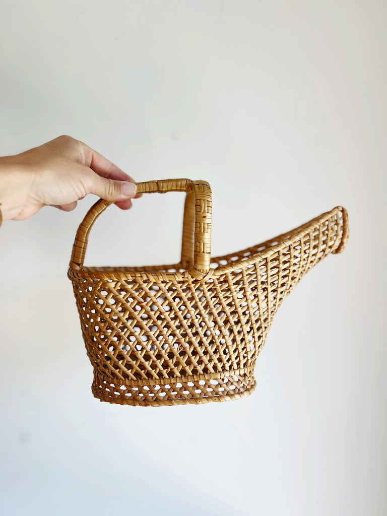 Vintage Wicker Basket Caddy