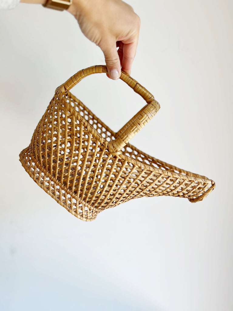 Vintage Wicker Basket Caddy