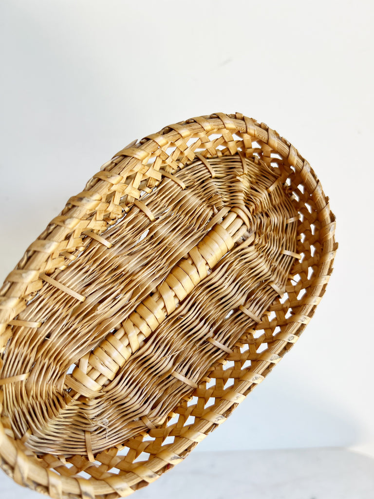 Vintage Wicker Basket Caddy