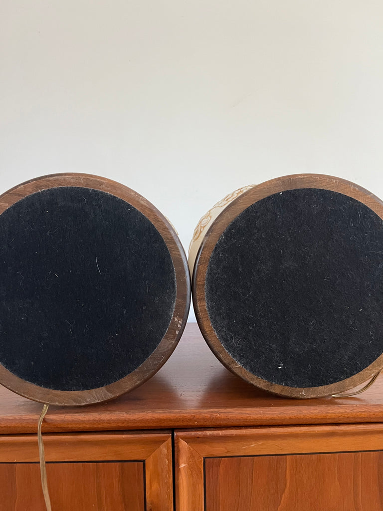 Vintage Floral Embossed Table Lamps