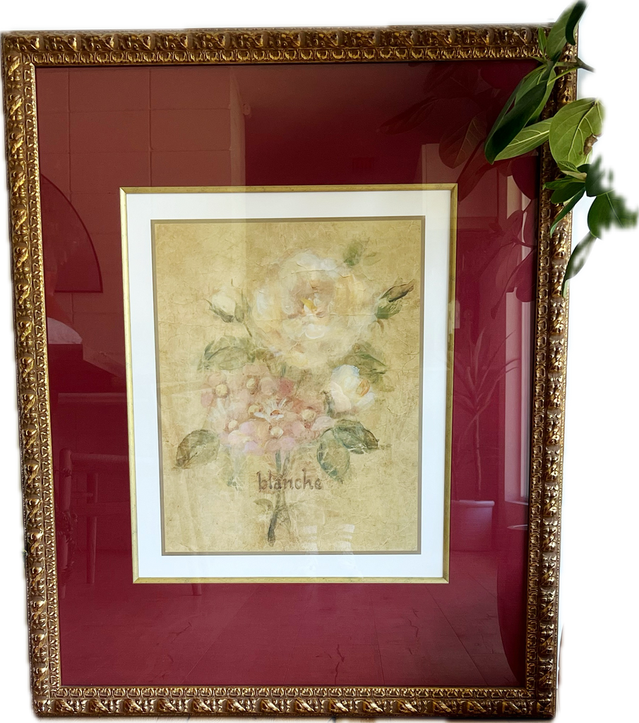 French Floral Blanche Fine Print