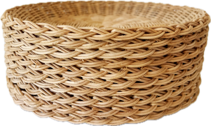 Vintage Wicker Basket Plate