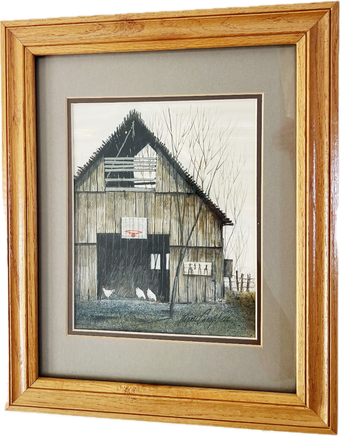Framed Country Farmhouse Barn Scene Print