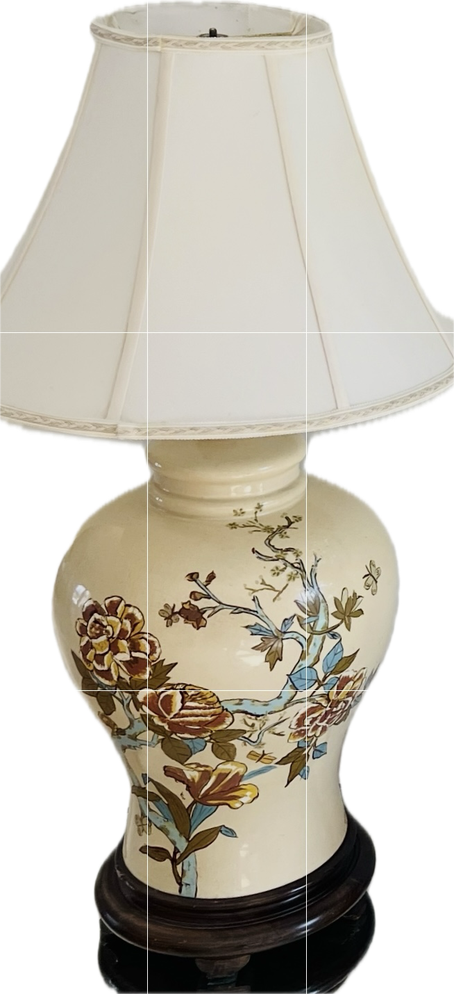 Ginger Jar Floral Table Lamp