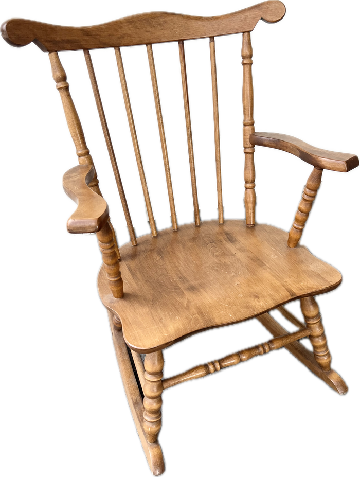 Vintage Oak Hill Children’s Spindle Rocking Chair