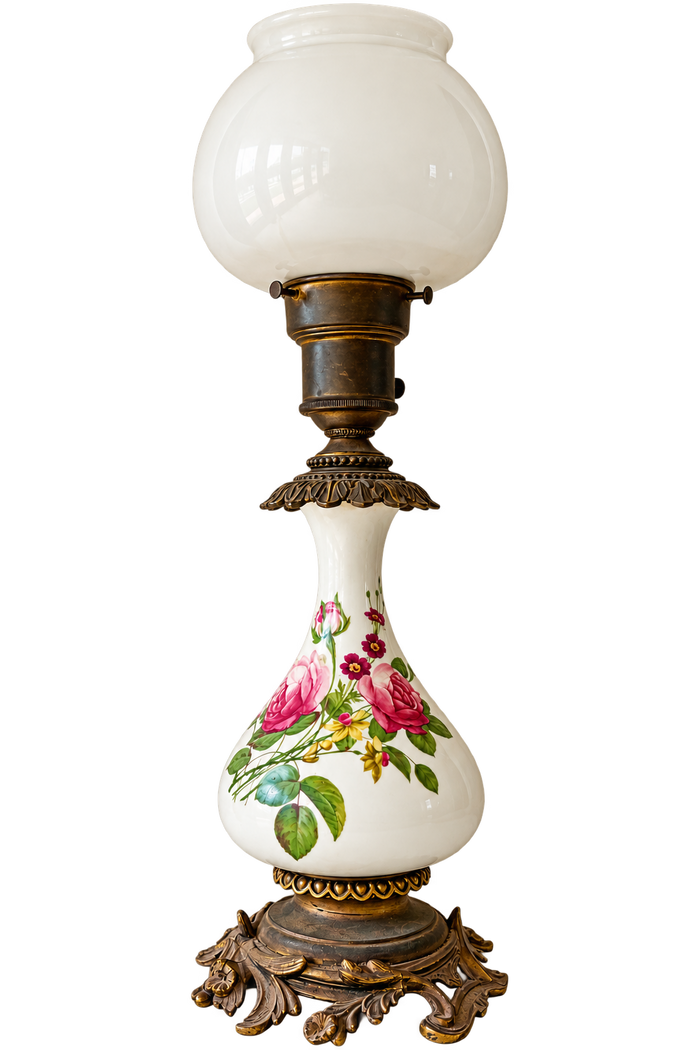 ‘Gone with the Wind’ Porcelain Hurricane Lamp