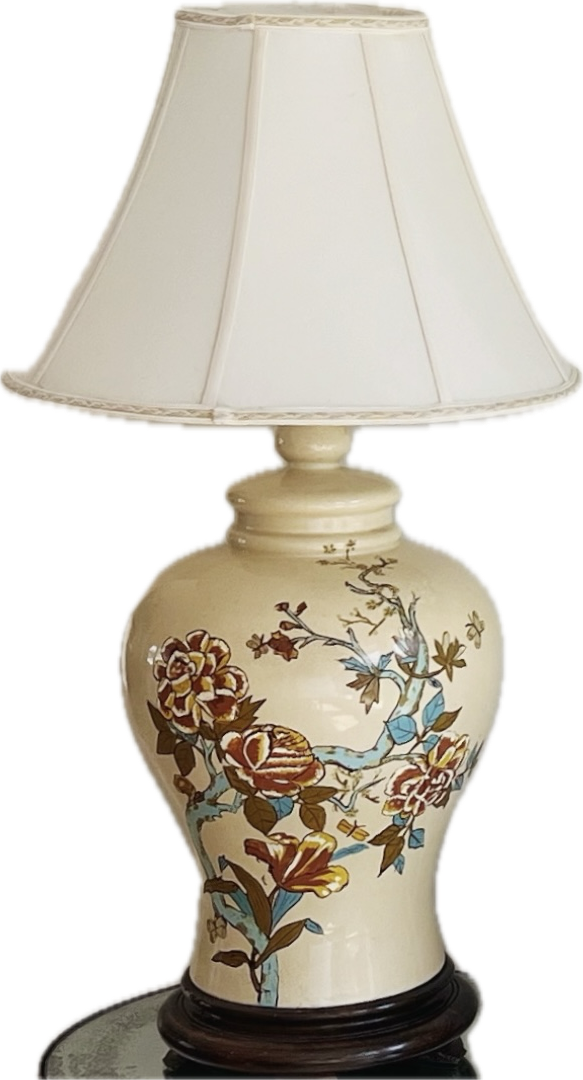 Ginger Jar Floral Table Lamp