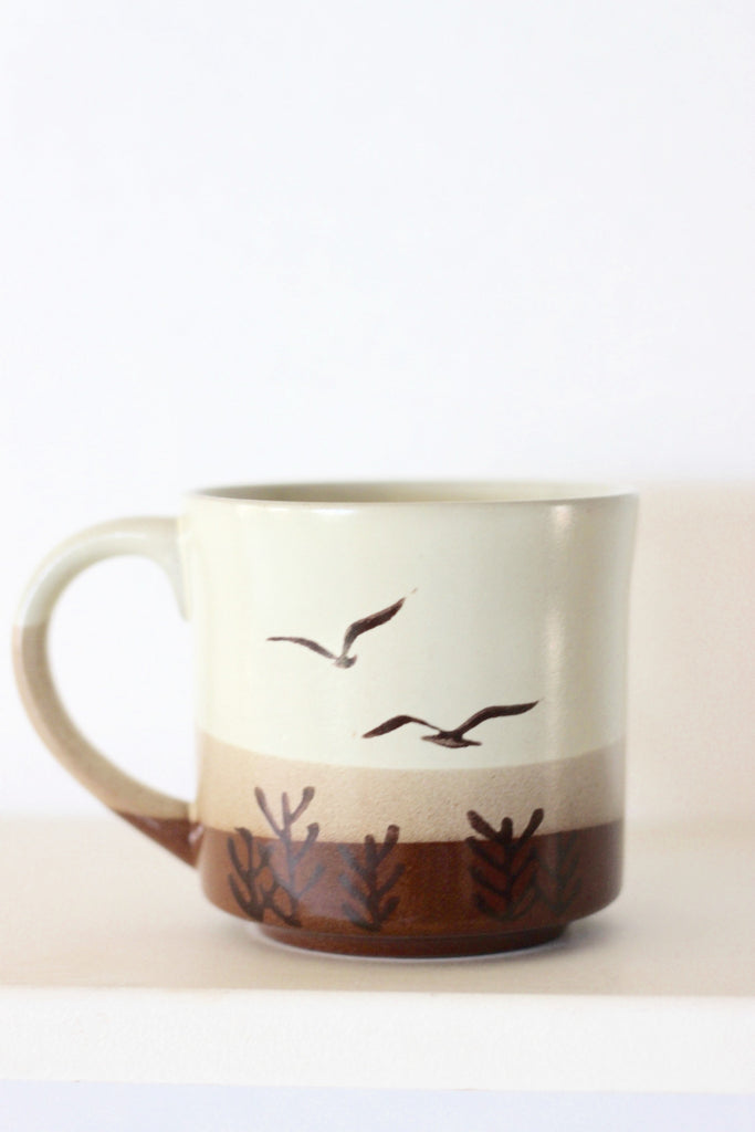 Mid century seagull mug