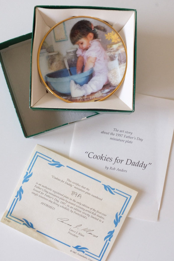 "Cookies for Daddy" Porcelain display dish