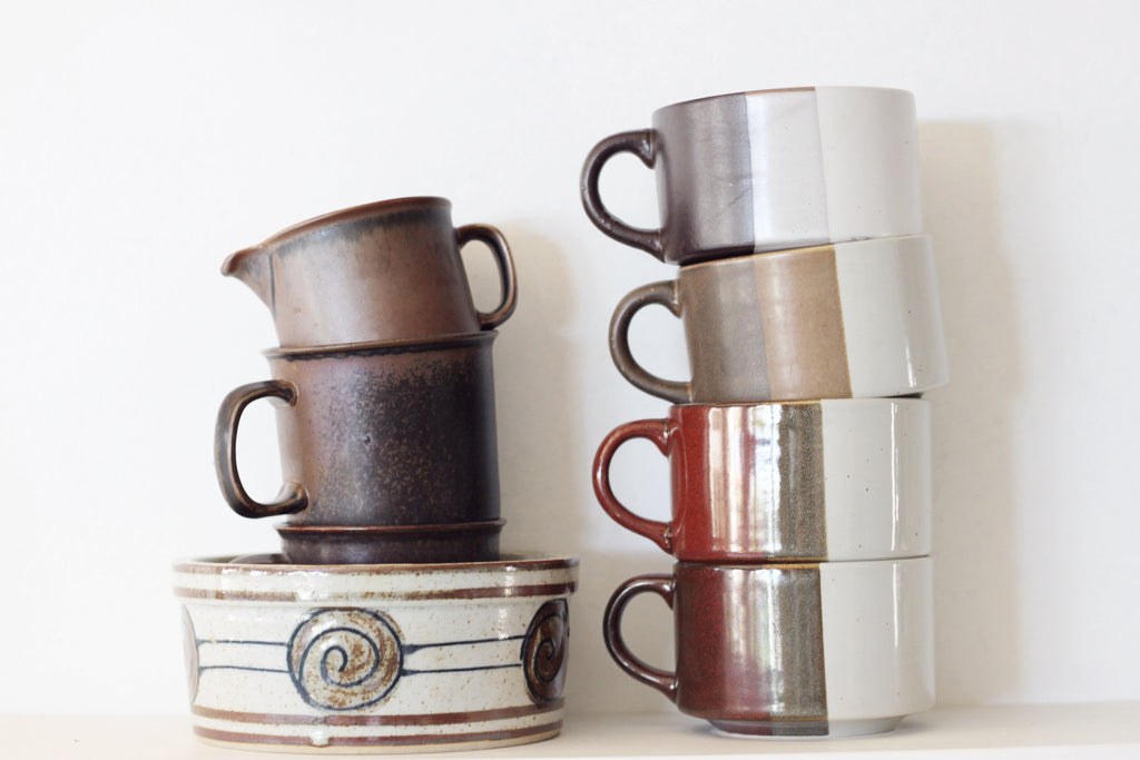 Stacking Stoneware Mug Set (3)