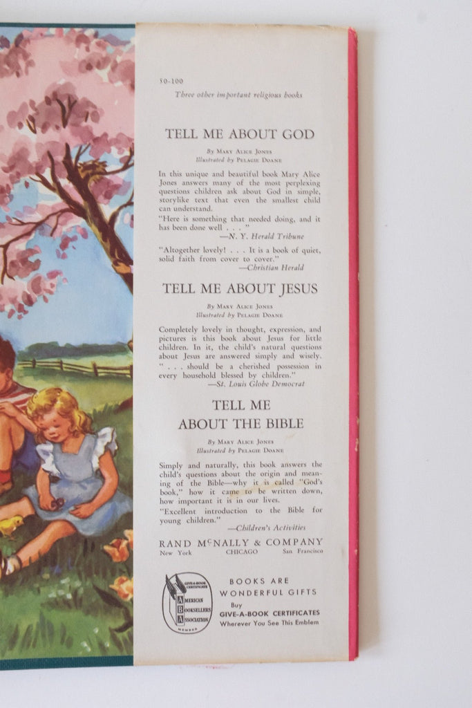 "Tell Me About Prayer" by Mary Alice Jones Hardcover Edition