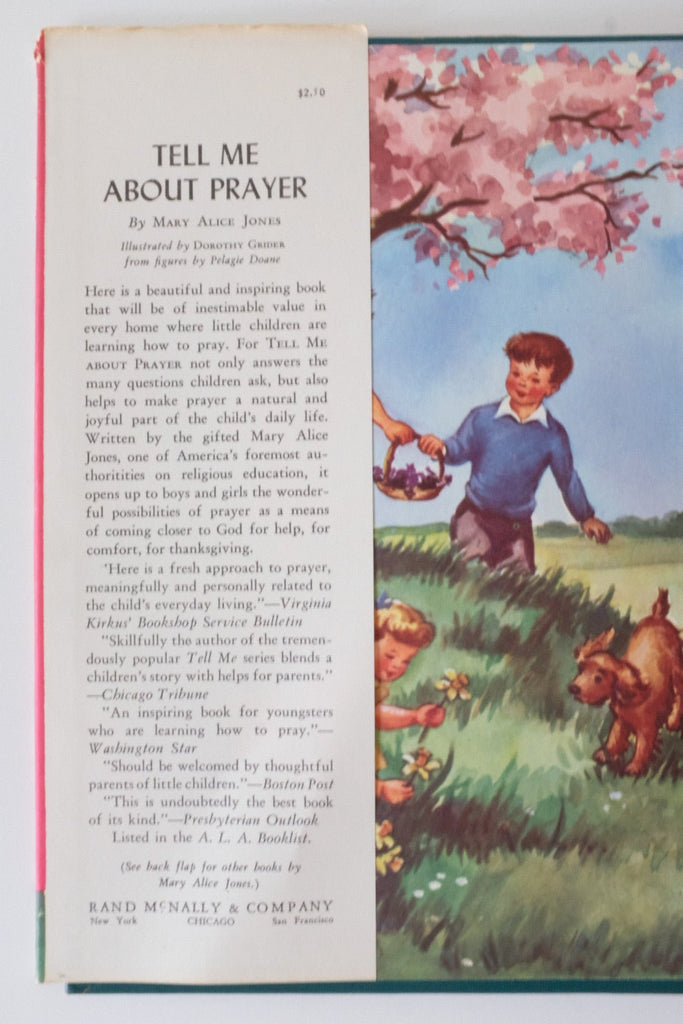 "Tell Me About Prayer" by Mary Alice Jones Hardcover Edition