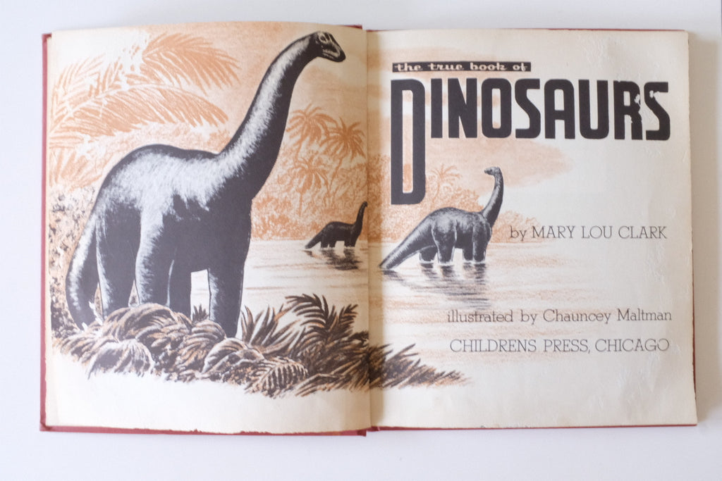 "The True Book of Dinosaurs" by Mary Lou Clark Hardcover